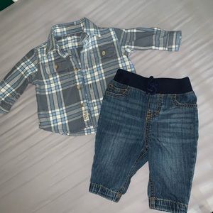 Ralph Lauren Flannel & Denim Outfit